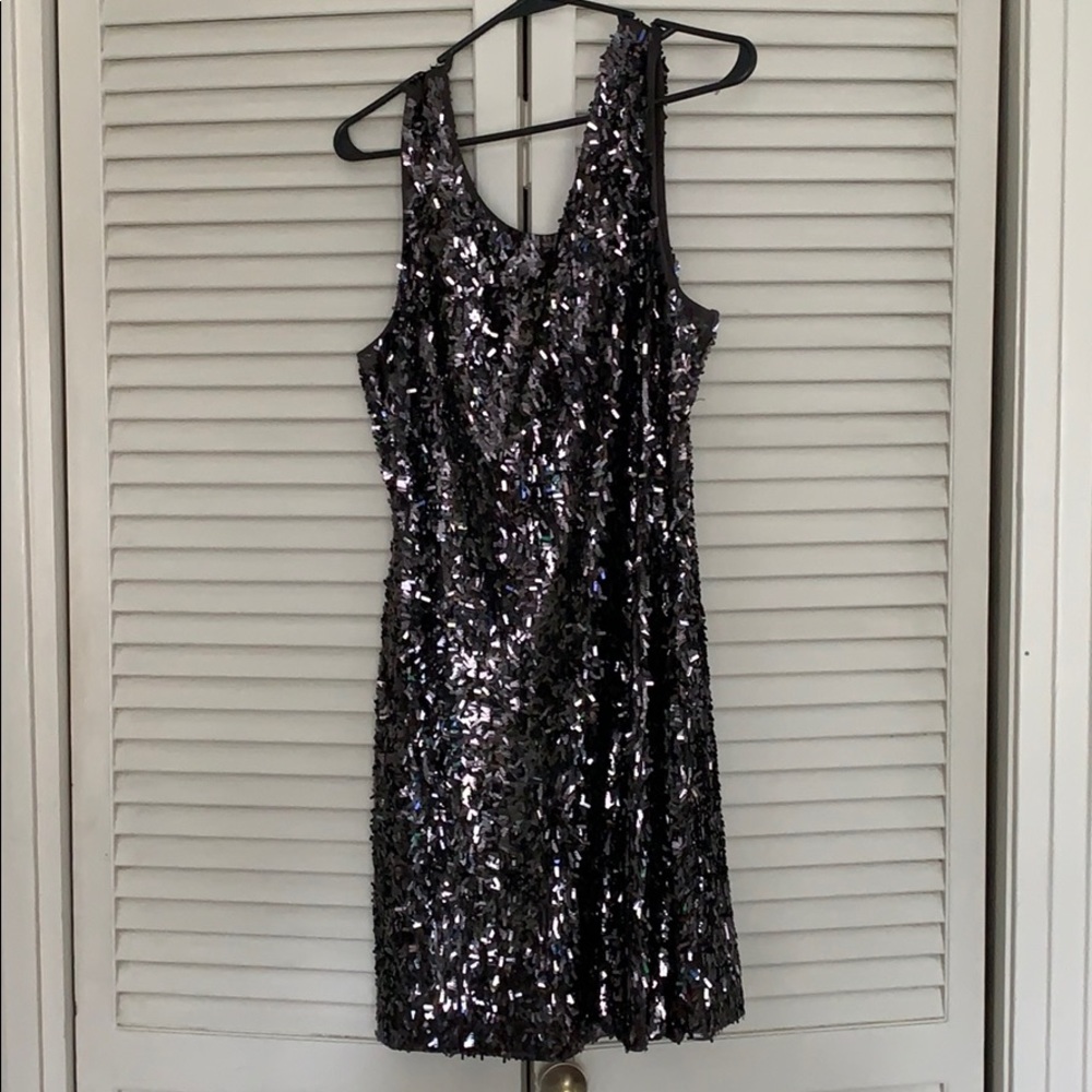Beautiful sequin dress with a scoop back